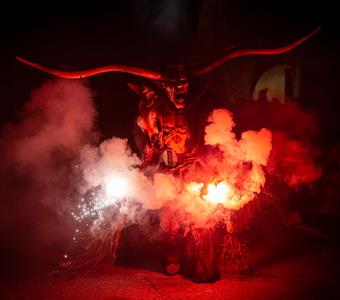 Krampus parade in Bronzolo/Branzoll